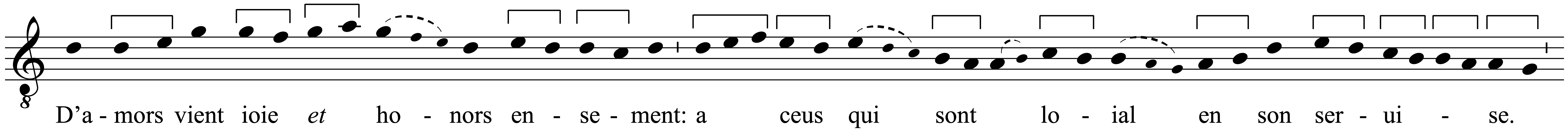 Work musical notation
